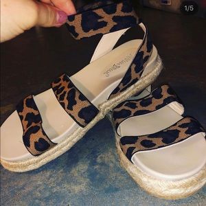 Cheetah print sandals!